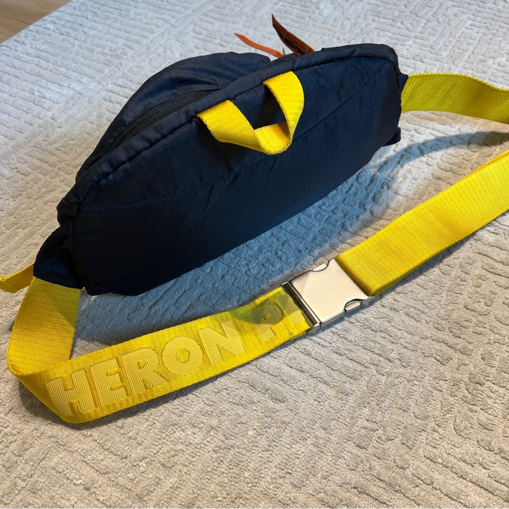 Heron Preston HP Fanny Pack Black Yellow Crossbody Made In Italy - Picture 11 of 14